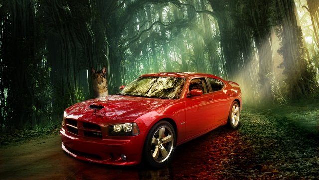 My SRT8 and Dylan.jpg